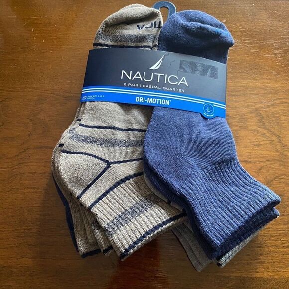 6 PAIR NAUTICA MENS LOW CUT ATHLETIC CUSHION SOCKS  shoe sizes 6 - 12.5 New - Picture 12 of 12